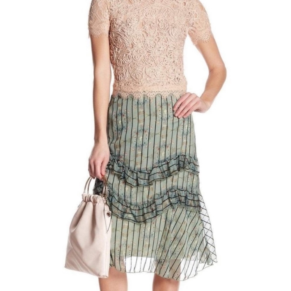 Anthropologie Eva Franco boho floral print skirt - Picture 3 of 8